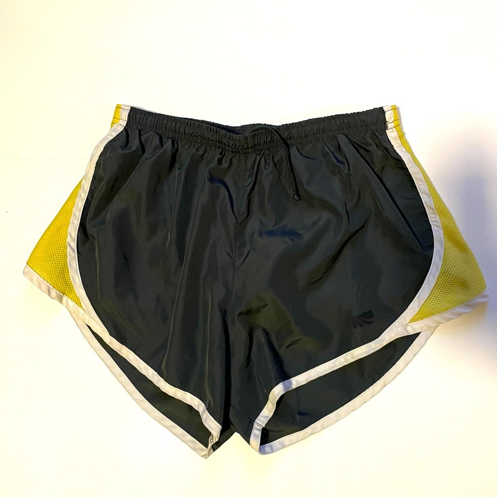 Marika Tek - Running Shorts - Dark Gray & Yellow